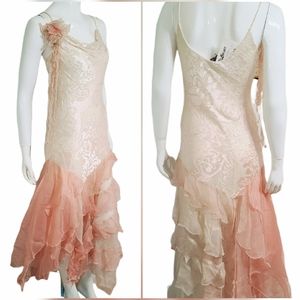 NWT DIANE FREIS $960 Vintage Beaded FLAPPER Dress